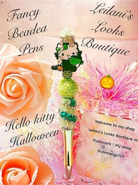Fancy beaded Pen/gifts/halloween/hello kitty/spooky